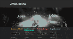Desktop Screenshot of musikk.no